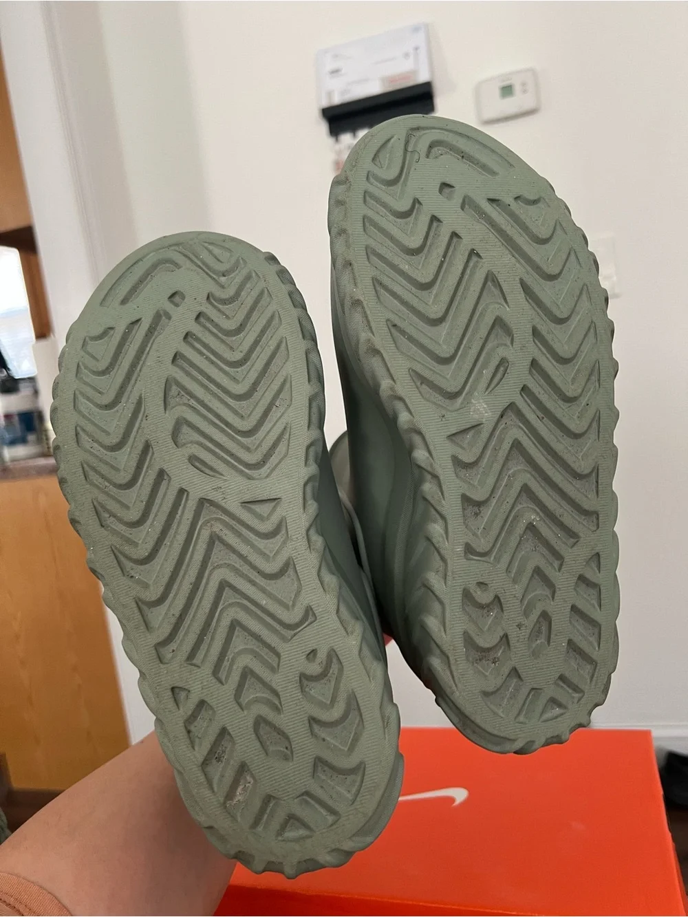 adidas Women's Sage Green Chunky Waterproof Rain Boots
